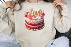 Valentine cake Dessert Clipart PNG Product Image 1