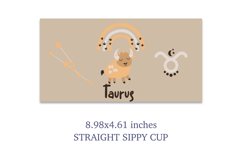 TAURUS 12 oz sippy cup design sublimation PNG Product Image 2