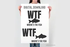 WTF Where’s the Fish SVG | Funny Fishing SVG for Cricut Product Image 4