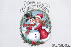 Winter Raccoon Sublimation Clipart PNG Product Image 1