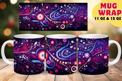 Abstract Radiance: Sublimation Coffee Cup Product Image 1