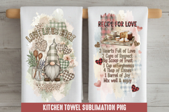 Love lives here - Kitchen Towel Sublimation, Kitchen Towel Product Image 1
