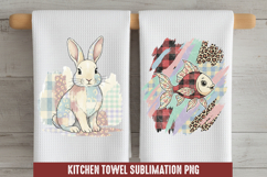 Bunny - Kitchen Towel Sublimation, Kitchen Towel Product Image 1