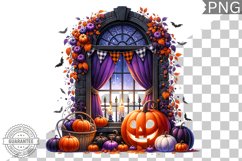 Halloween Window Sublimation - Clipart PNG Design Product Image 1