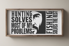 Hunting solves most of my problems svg | hunting svg png dxf Product Image 5