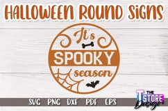 Halloween Round Signs SVG Design|Halloween Signs Quotes SVG Product Image 1