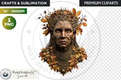 Fantasy Forest Spirit Clipart PNG, Enchanted Nature God Product Image 1