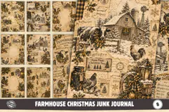 Farmhouse Christmas Junk Journal Pages Product Image 1