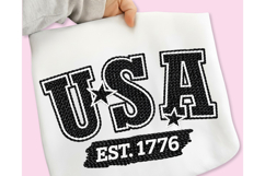 4th of July PNG, independence Day PNG, Faux Yarn Patriotic Product Image 7