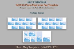 Photo mug png, Photo Mug wrap Template Bundle, 11 15 oz Mug wrap with photo cut png, Cricut mug template, Mug sublimation Png Bundle