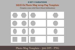 Photo mug png, Photo Mug wrap Template Bundle, 11 15 oz Mug wrap with photo cut png, Cricut mug template, Mug sublimation Png Bundle