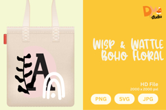 Wisp &amp; Wattle Boho Floral Monogram Product Image 1