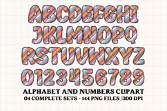 Halloween Alphabet png clipart, halloween letters doodle Product Image 5