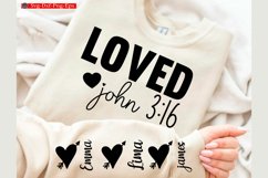 Valentine Sleeve SVG t-shirt Design Valentine Love Svg XOXO Product Image 1