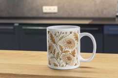 Autumn Wedding Pressed Flowers Seamless Pattern Product Image 11