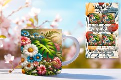 Funky 11oz Mug Wrap Png Artwork , Flower Product Image 1