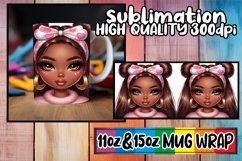 Heartfelt dreams sublimation mug wrap, Love Girl Product Image 1