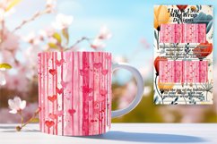 Spring Striped Flower Mug Wrap - Colorful Joy Product Image 1