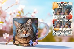 Cat Mug Wrap Sublimation - Spring Fling Product Image 1