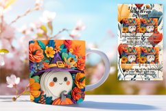 Spooky 3D Halloween Mug Wrap for Sublimation 11oz 15oz Product Image 1