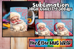 Tranquil vibes 11oz 15oz mug wrap, Christmas Product Image 1
