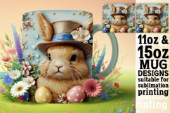 Whimsical Easter Friends: 3D Mug Wrap Sublimation - Spring Product Image 1