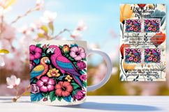 Spring Bird Watercolor Wrap 11oz/15oz Mug Product Image 1