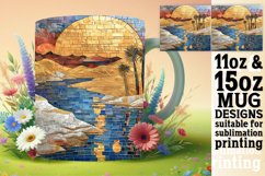 Shimmering Landscape Mug Wrap: Spring Sublimation Product Image 1