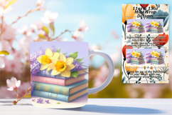 Bright 15oz Mug Wrap Png Design , Books Product Image 1
