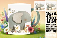 Boho Animal Floral Mug Wrap - Spring Product Image 1