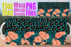 Lively spirit 11oz 15oz mug wrap, Leopard Prints Product Image 1