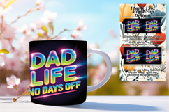 Sophisticated 15oz Mug Wrap Png Design , Father's Day Product Image 1