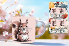 Colorful 11oz Mug Wrap Png Design , Valenines Animals Product Image 1