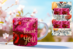 Beautiful 11oz Mug Wrap Png Artwork , Love Product Image 1