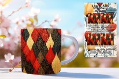 Cozy Christmas Tree Mug Wrap - Sublimation Product Image 1