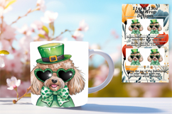 Stylish 11oz Mug Wrap Png Template , St Patrick Product Image 1