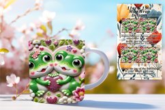 Beautiful 15oz Mug Wrap Png Design , Sweet Animals Product Image 1