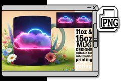 Neon Elegance: 15oz Mug Sublimation Creations 11oz Product Image 1