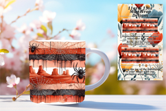 Unique 15oz Mug Wrap Png Design , Halloween Product Image 1