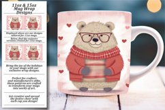Lovely Sippers: Boho Watercolor Valentine&#039;s Mug Wraps Product Image 1