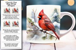 Whimsical Winter Joy: Mug Wrap Design Product Image 1
