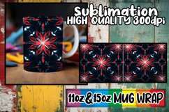 Festive Snowflake Pattern Mug Wrap Product Image 1