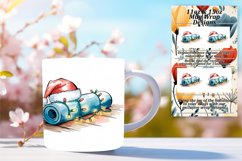 Luxurious 11oz Mug Wrap Png Design , Holiday Product Image 1