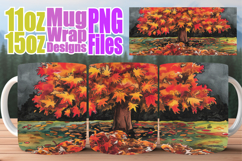 Inspiring mornings 11oz 15oz sublimation wrap, Spring Tree Product Image 1