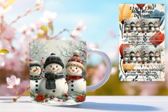 Gingerbread Man Mug Wrap 11oz/15oz Holiday Sublimation Product Image 1