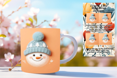 Sophisticated 15oz Png Mug Wrap , Snowman Product Image 1