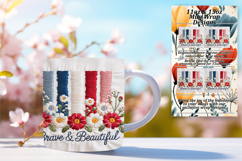 Gorgeous 15oz Mug Wrap Png Template , Patriotic Product Image 1