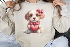 Valentine Dog Clipart PNG Product Image 1