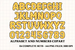 Halloween Alphabet png clipart, halloween letters doodle Product Image 5