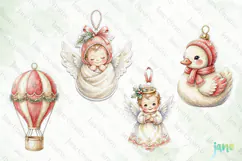 Baby Shower 1st Christmas Clipart Product Image 1